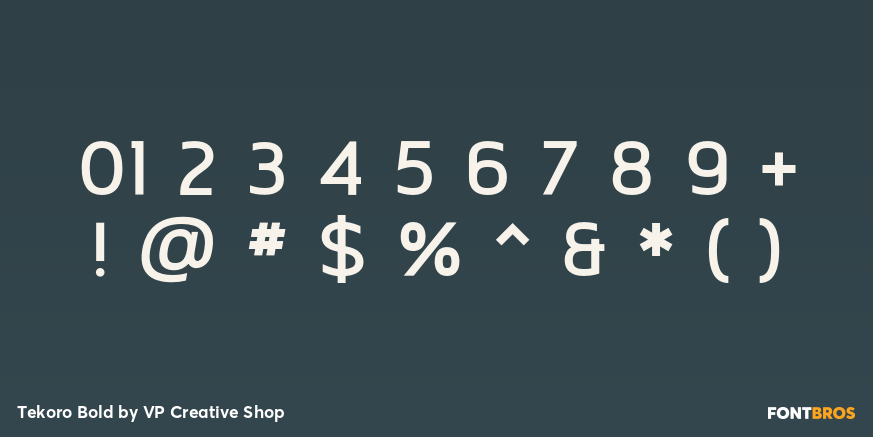 Tekoro Bold Font Poster #4