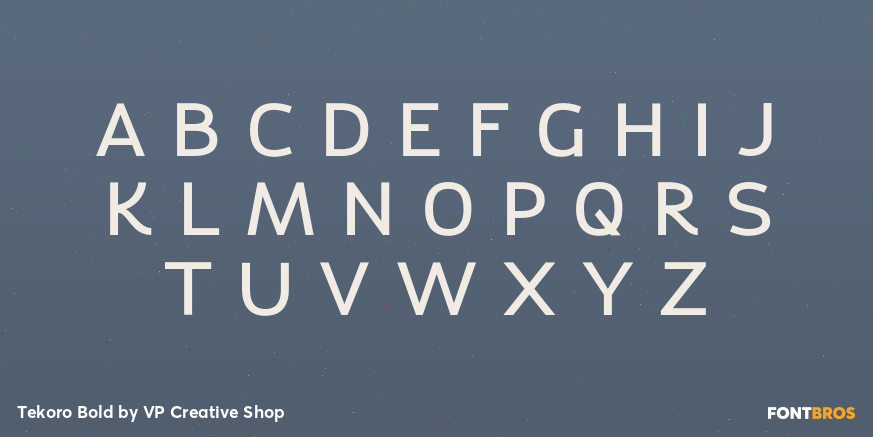 Tekoro Bold Font Poster #2