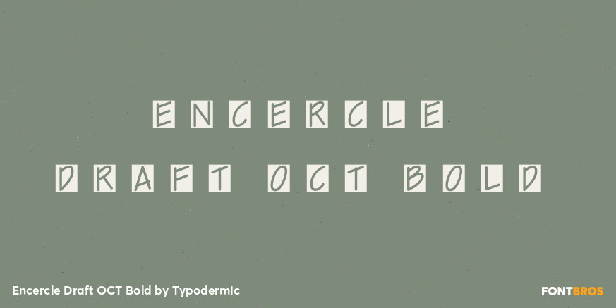 Encercle Draft OCT Bold Font Poster #1