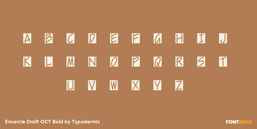 Encercle Draft OCT Bold Font Poster #2