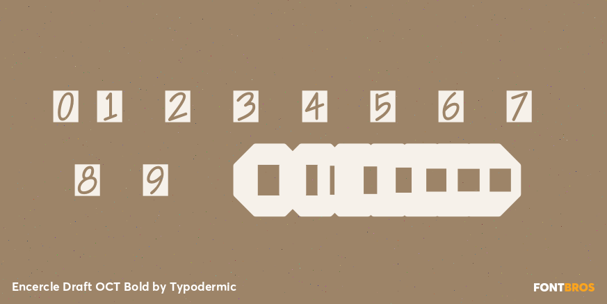 Encercle Draft OCT Bold Font Poster #4
