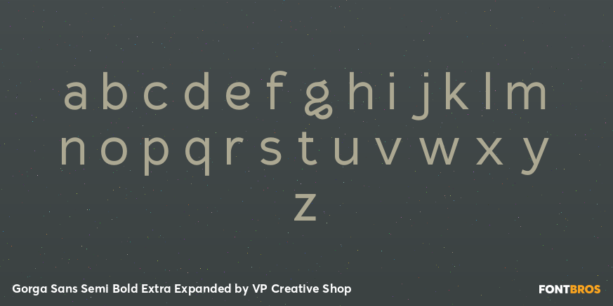 Gorga Sans Semi Bold Extra Expanded Font Poster #3