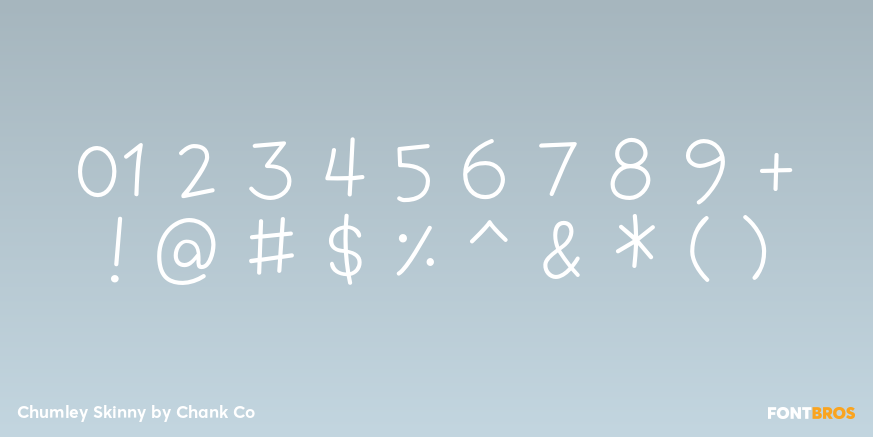 Chumley Skinny Font Poster #1