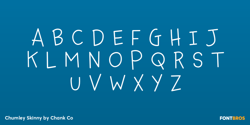 Chumley Skinny Font Poster #2