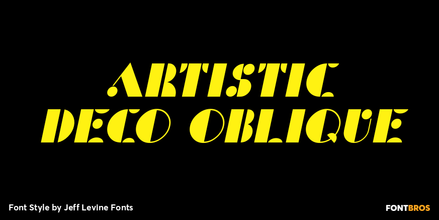 Artistic Deco Oblique Poster