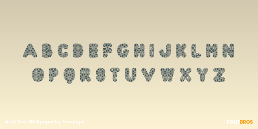 Acid Test Wallpaper Font Poster #2