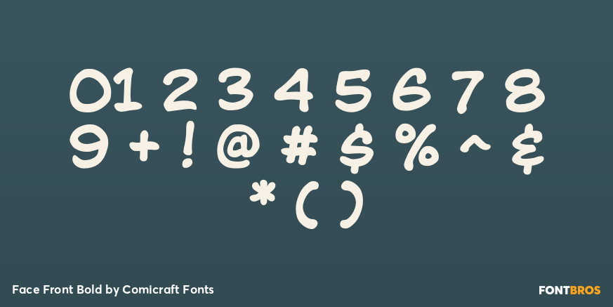 Face Front Bold Font Poster #4