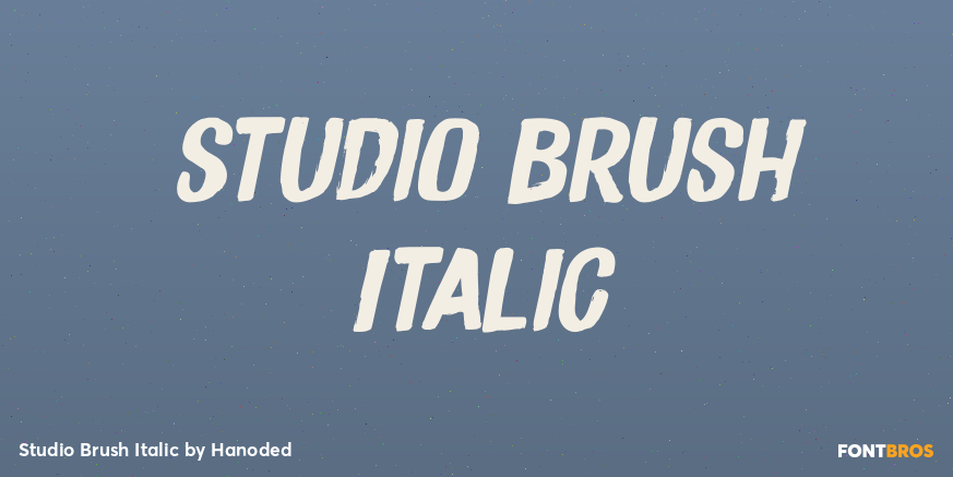 Studio Brush Italic Poster
