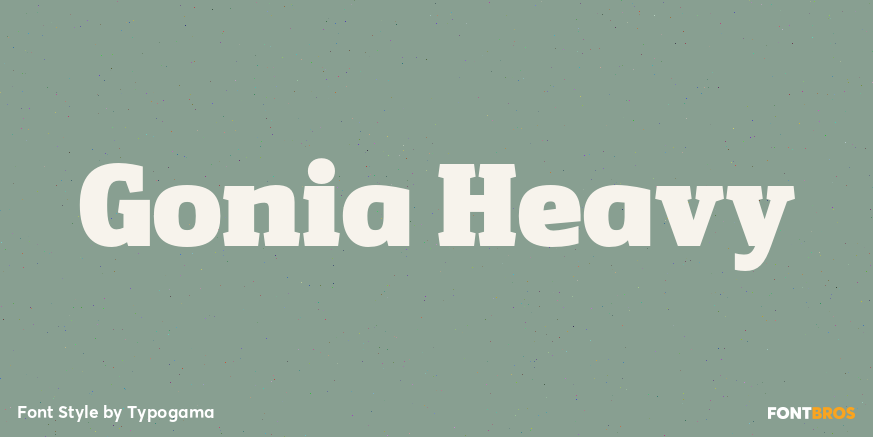 Gonia Heavy Font Poster #1