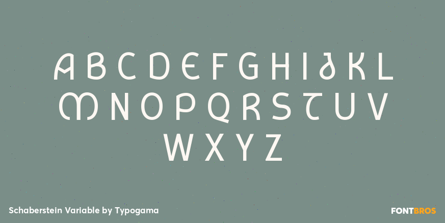 Schaberstein Variable Font Poster #2