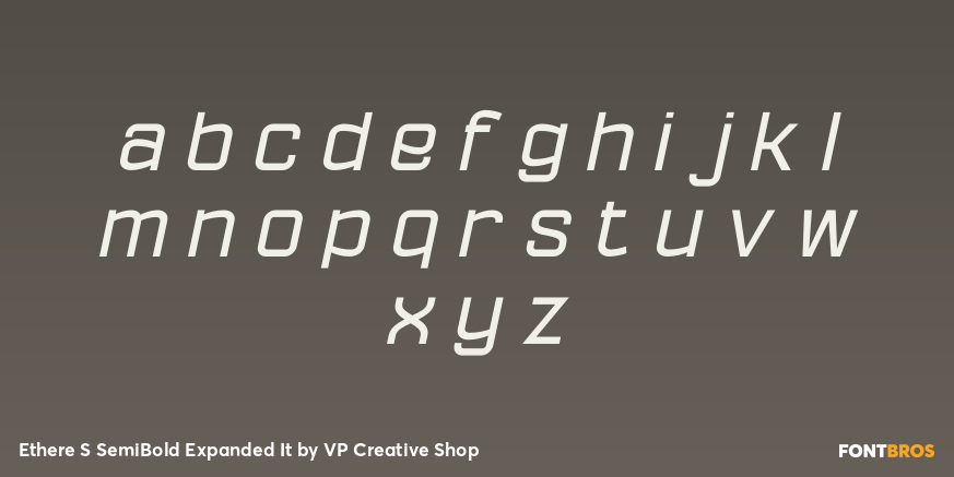 Ethere S SemiBold Expanded It Font Poster #3