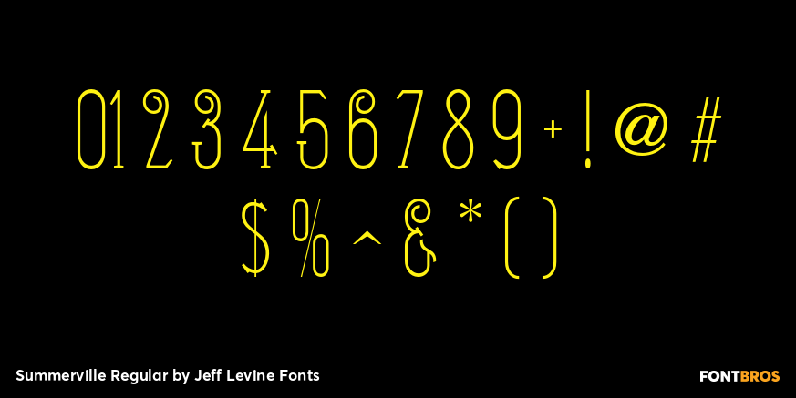 Summerville Regular Font Poster #1