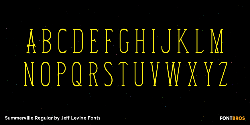 Summerville Regular Font Poster #1