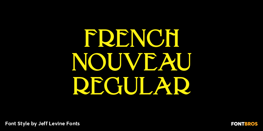 French Nouveau Regular Poster