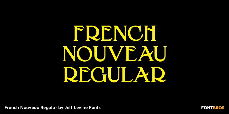 French Nouveau Regular Poster