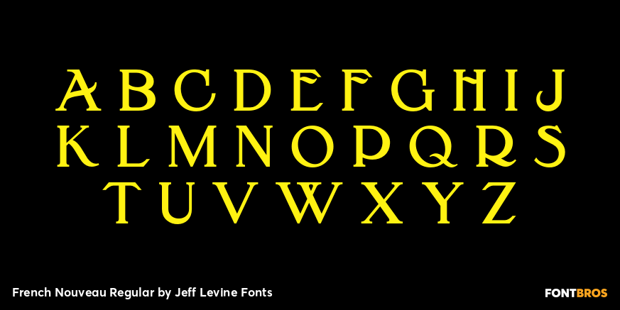 French Nouveau Regular Font Poster #1