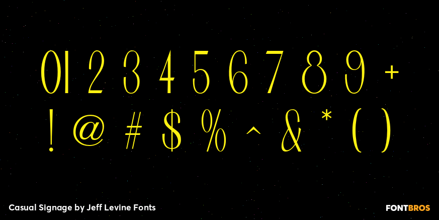 Casual Signage Font Poster #4