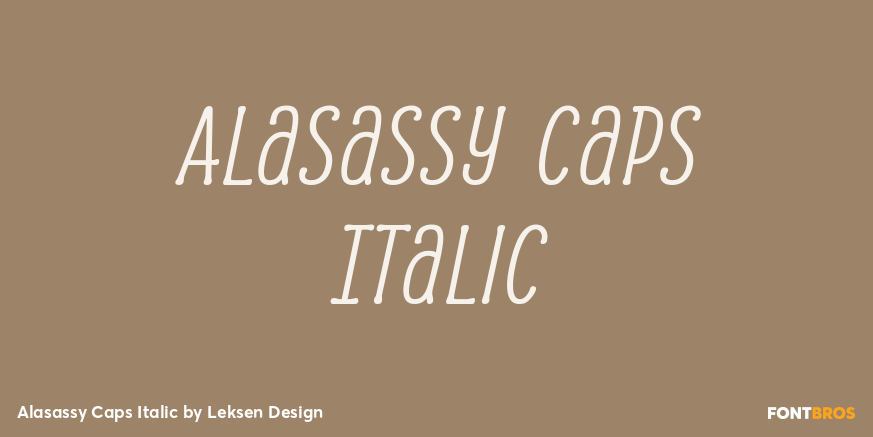 Alasassy Caps Italic Poster