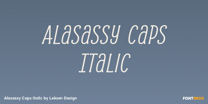 Alasassy Caps Italic Poster