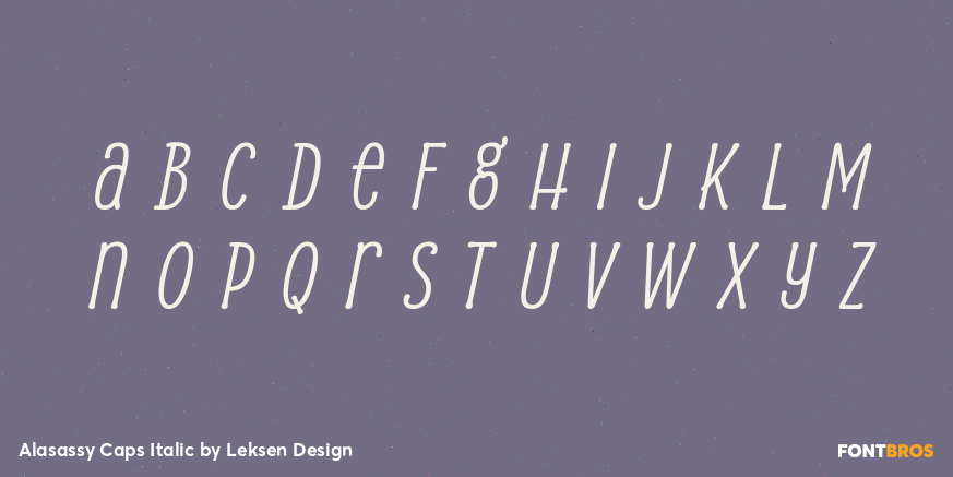 Alasassy Caps Italic Font Poster #3