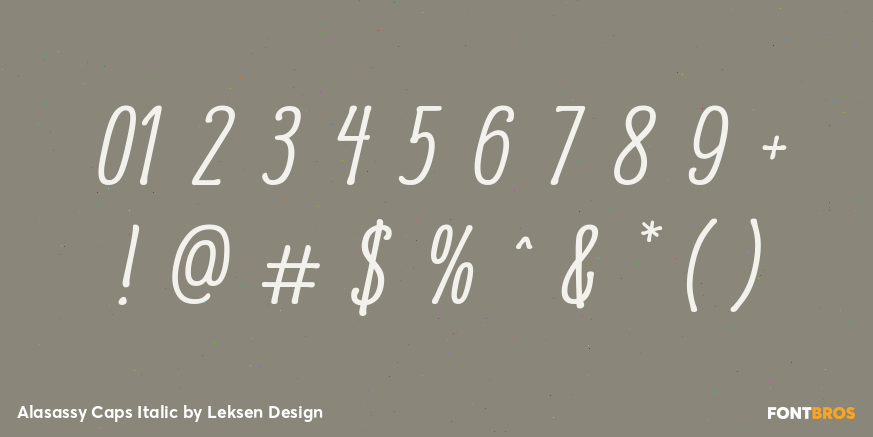 Alasassy Caps Italic Font Poster #4
