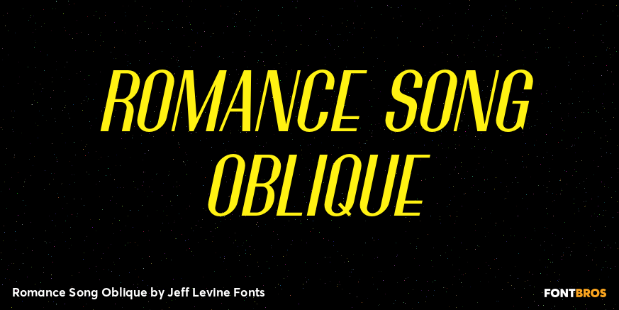Romance Song Oblique Poster
