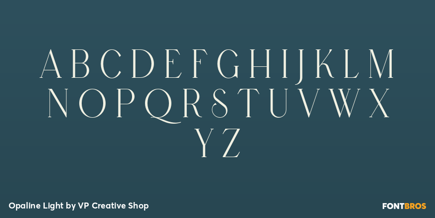 Opaline Light Font Poster #1