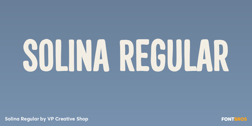 Solina Regular Font Poster #1