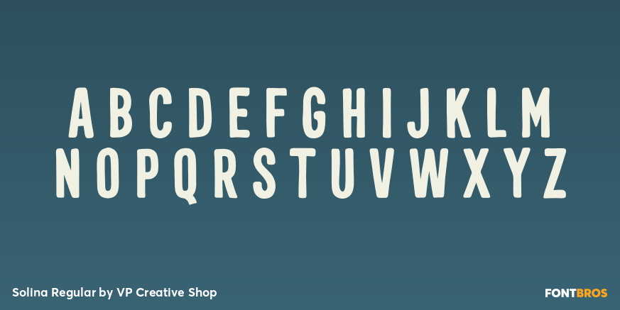 Solina Regular Font Poster #3