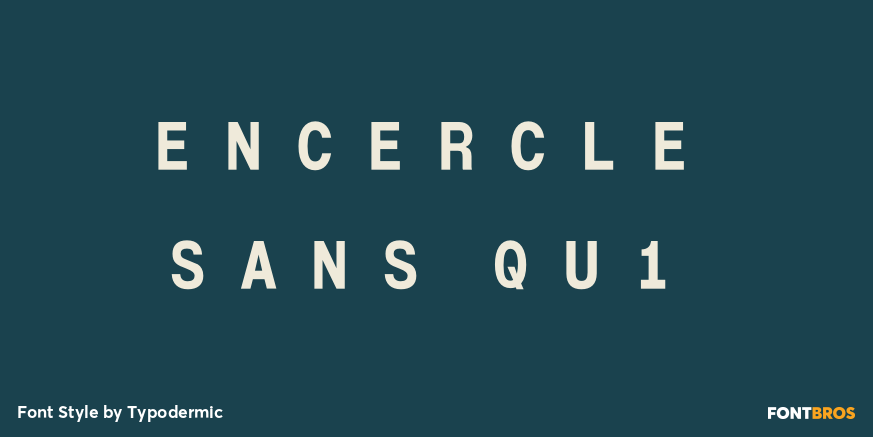 Encercle Sans QU1 Font Poster #1