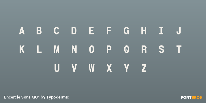 Encercle Sans QU1 Font Poster #2
