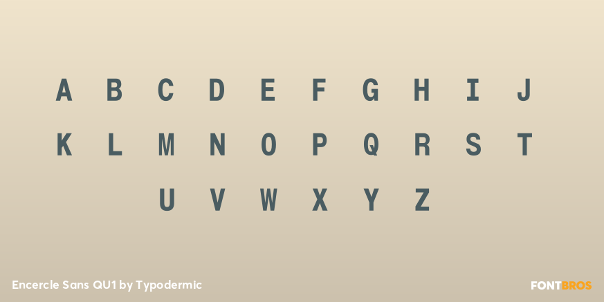 Encercle Sans QU1 Font Poster #3