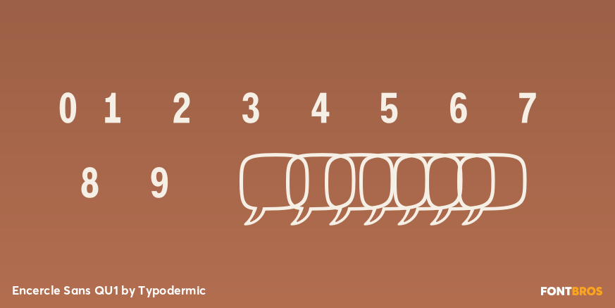 Encercle Sans QU1 Font Poster #4