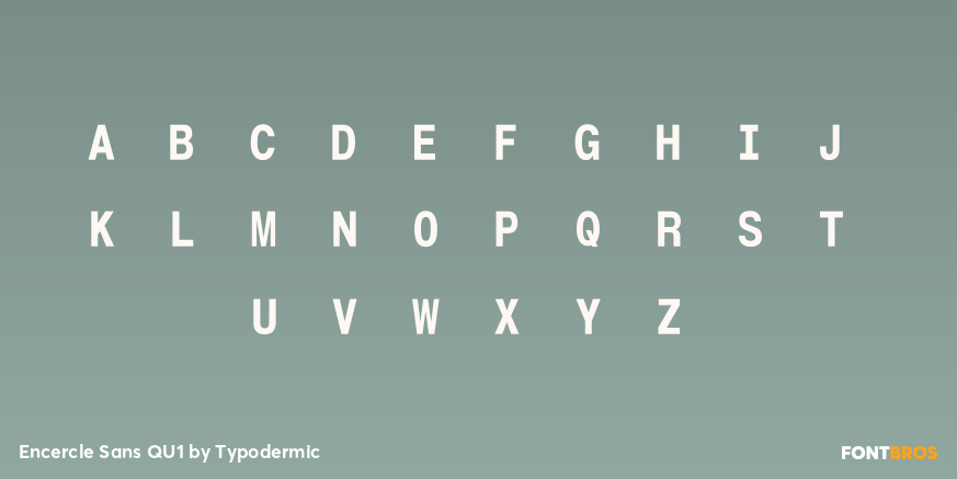 Encercle Sans QU1 Font Poster #1