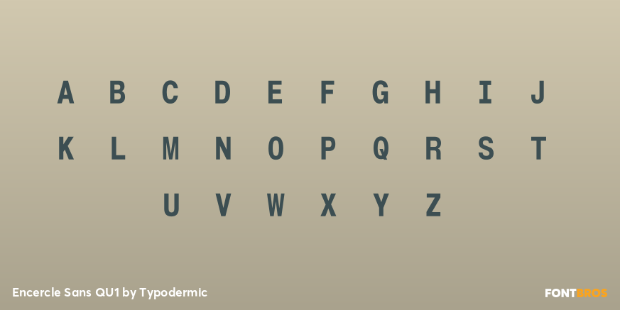 Encercle Sans QU1 Font Poster #1