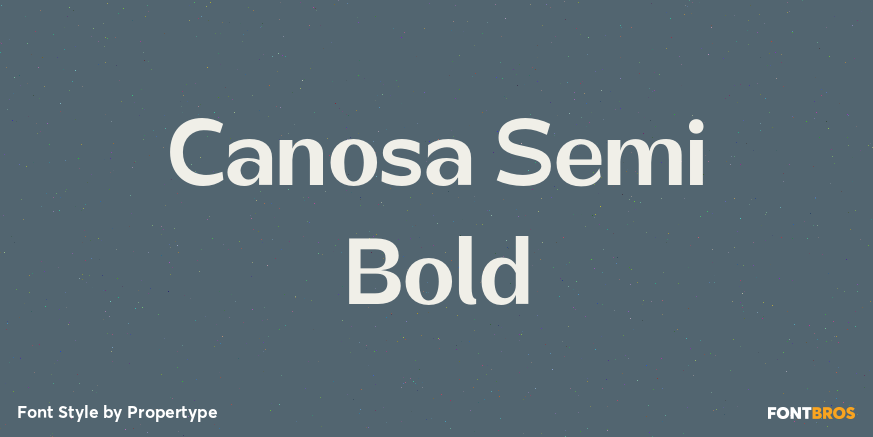 Canosa Semi Bold Poster