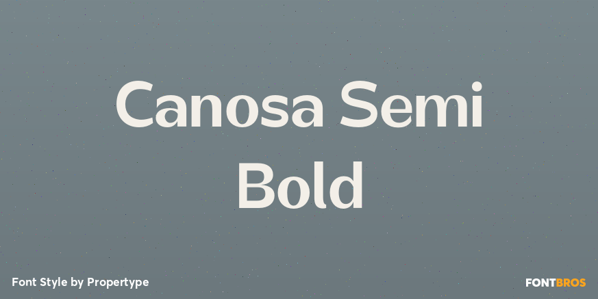 Canosa Semi Bold Poster