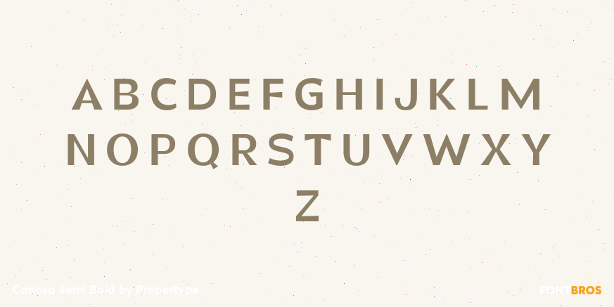 Canosa Semi Bold Font Poster #2