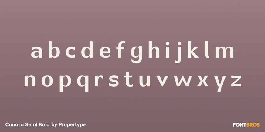 Canosa Semi Bold Font Poster #3