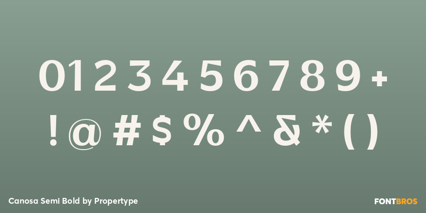 Canosa Semi Bold Font Poster #4