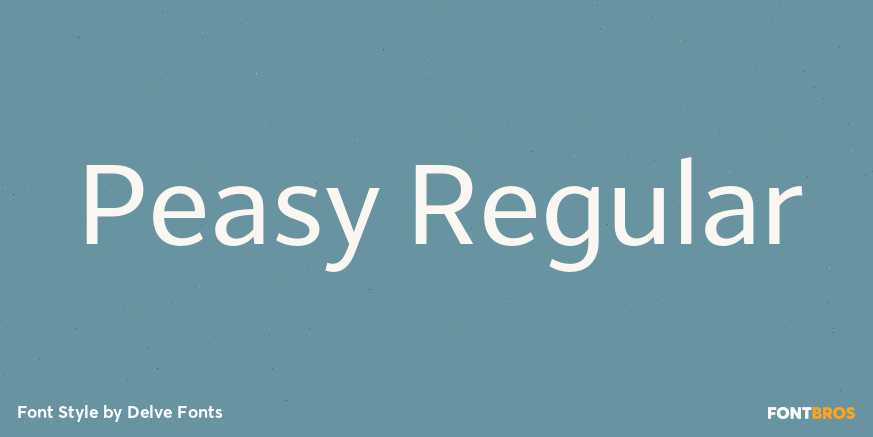 Peasy Regular Font Poster #1