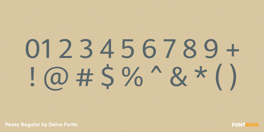 Peasy Regular Font Poster #4