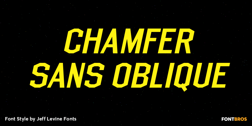 Chamfer Sans Oblique Poster