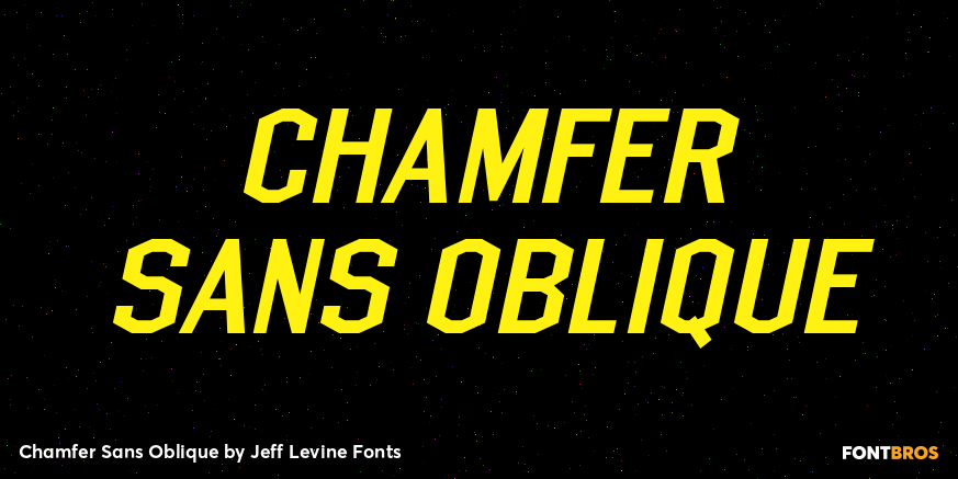 Chamfer Sans Oblique Poster