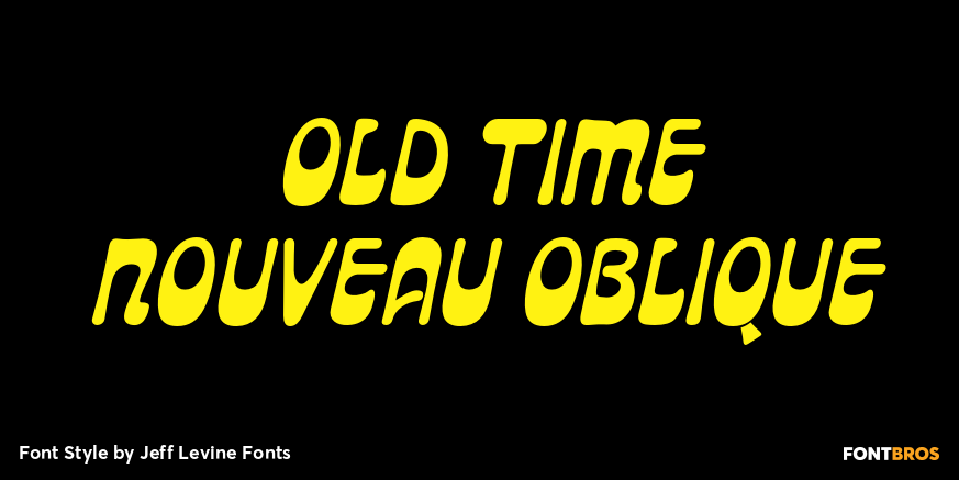 Old Time Nouveau Oblique Poster