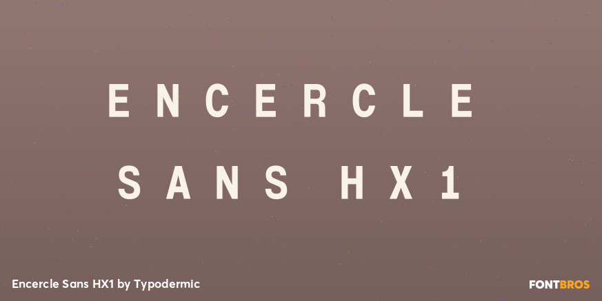 Encercle Sans HX1 Font Poster #1