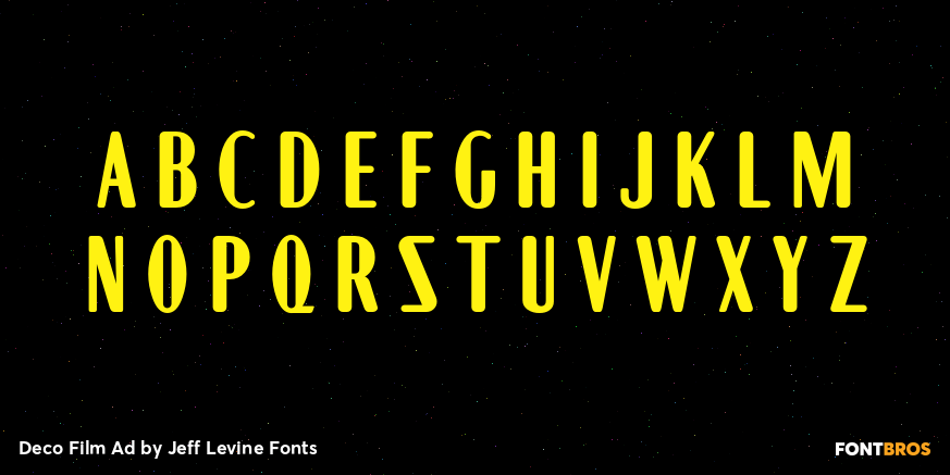 Deco Film Ad Font Poster #1