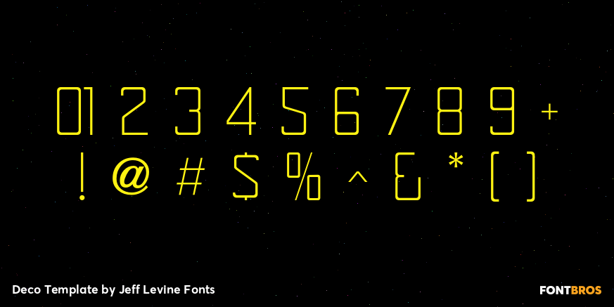 Deco Template Font Poster #4