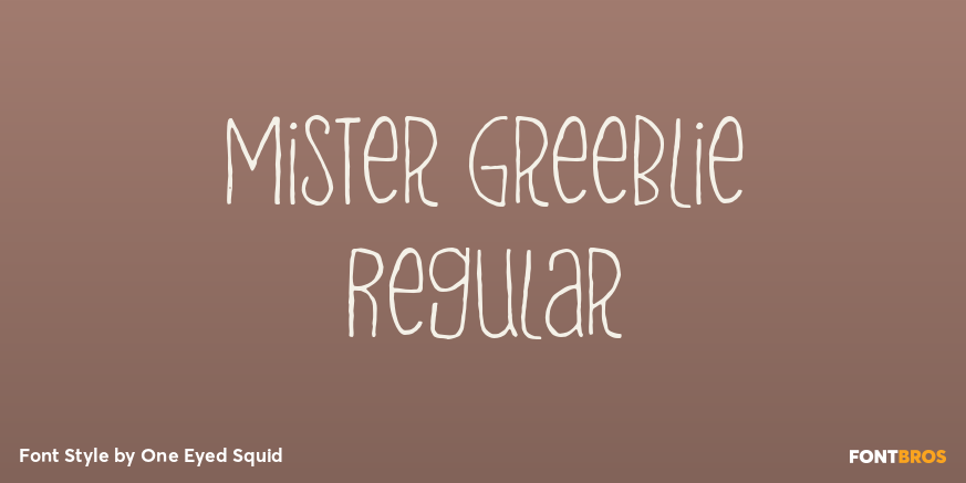 Mister Greeblie Regular Poster