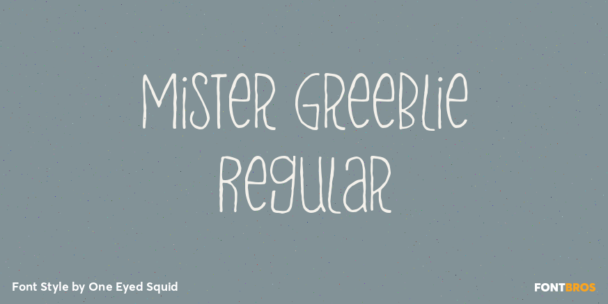 Mister Greeblie Regular Poster